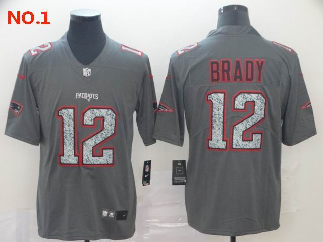 Men's New England Patriots #12 Tom Brady Jerseys-1